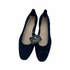 Massimo Dutti US Size 7.5 Blue Suede Heels